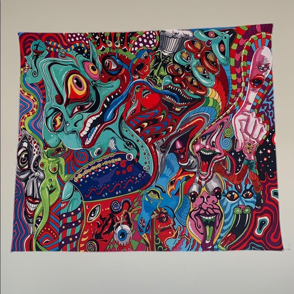 Psychedelic “trippy” tapestry